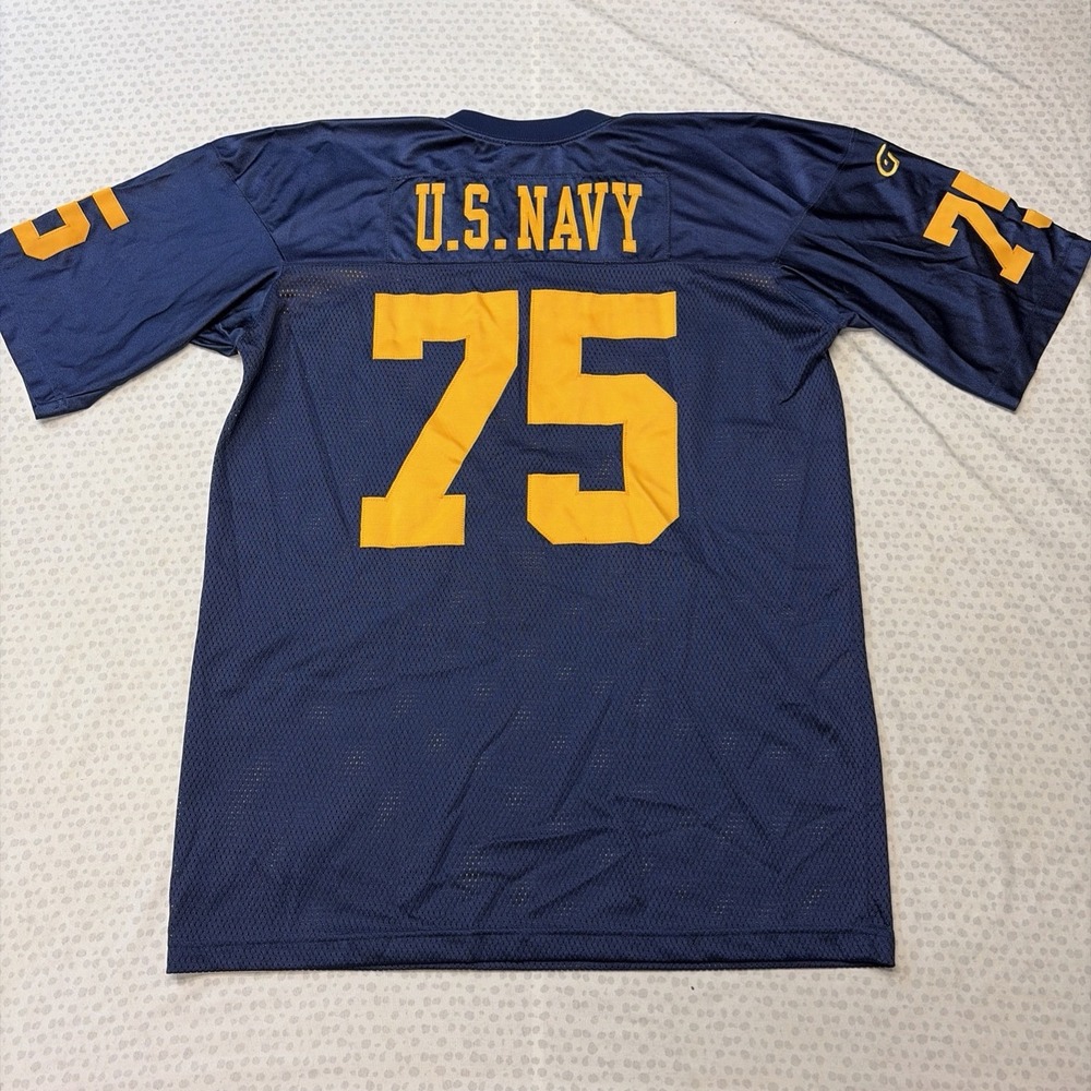Game Wear U.S. Navy Football Jersey Mens M NCAA College Team Sports 75 Stitch